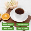 Fine Bone China Stackable Cup and Saucer Set of 6,