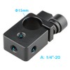 CAMVATE 15mm Rod Clamp with 1/4'' Screw Hole Camera Shoulder