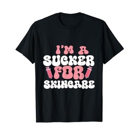 Retro Groovy I'm A Sucker For Skincare Valentine Dermatology T-Shirt
