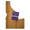 Totally Bamboo Idaho State Shaped Bamboo Serving & Cutting Board