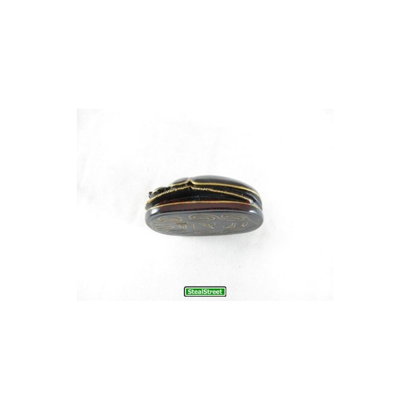 Egyptian Black Scarab Collectible Figurine
