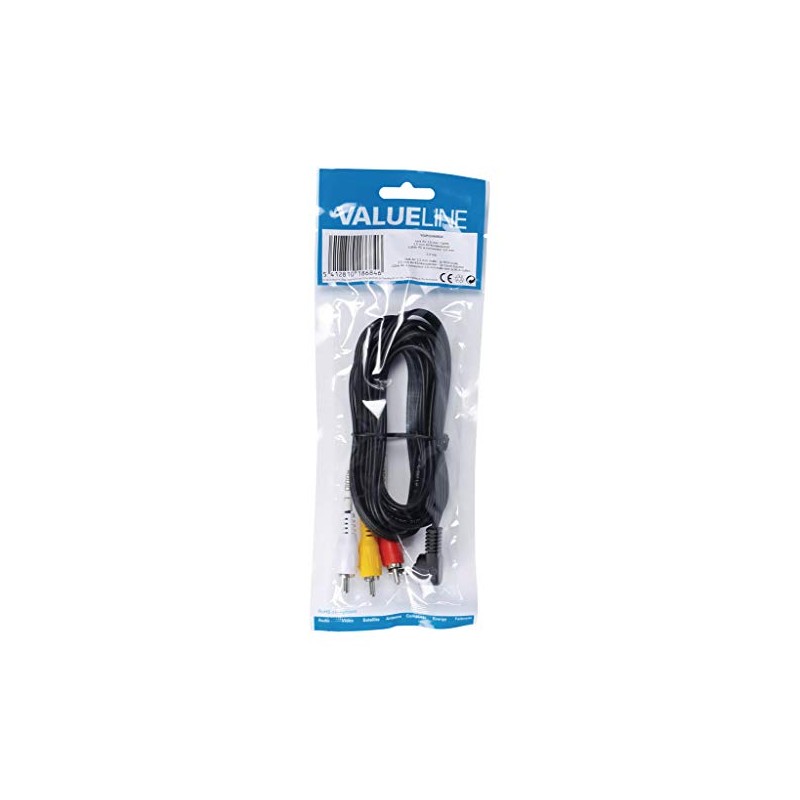 Valueline 2.00 m 3.5 mm Jack Male to 3x RCA