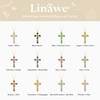 Linawe Cross Necklace for Women, Gold Jewelry Chain Charm Pendant