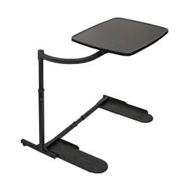 Stander Wonder Tray, Adjustable Swivel Table, Large Laptop Stand, Couch Desk, Side Tables & Gaming Bench, TV-Trays for Eating on Couches, Chairs, Recliners, Black