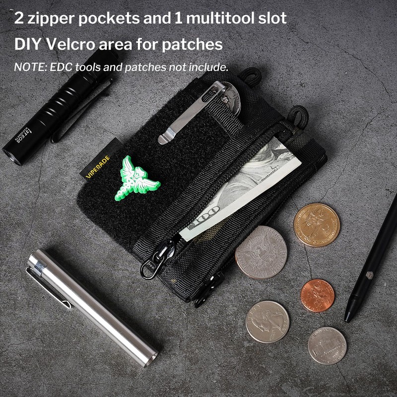 VIPERADE VE18-S Small EDC Pouch, Mini Pocket Organizer Pouch for