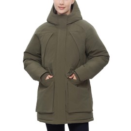 Rokka&Rolla Women’s Water-Resistant Thickened Winter Parka