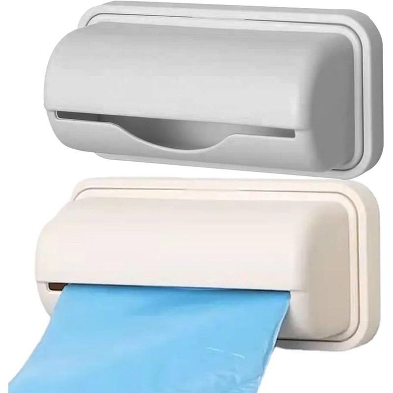 Plastic Bag Holder Wall Mounted Garbage Bag Organizer, 2Pcs Garbage