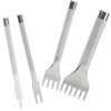 Agatige Prong Punch Tool,4Pcs Leather Hole Punches,High Speed Steel Lacing