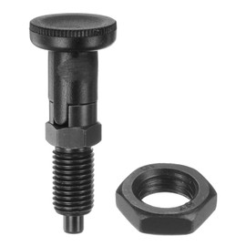 HARFINGTON Push Fit Ball Nose Spring Plunger M12x1.5 Thread Length 0.79" Pin Dia.6mm Carbon Steel Self-Locking Plunger Retractable Index Plunger for Industrial Equipment