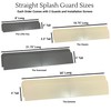 Eagle 1 Rain Gutter Valley Splash Guards, Straight or Bent
