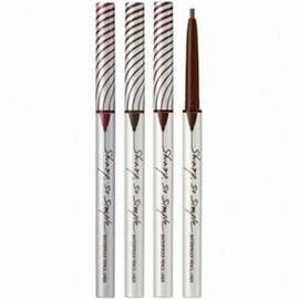 Clio Sharp So Simple Waterproof Pencil Liner 0.14g (No. 02 Brown) x4 / 클리오 샤프 쏘 심플 워터프루프 펜슬 라이너 0.14g(02호 브라운) x4개