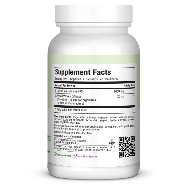 Maxi Lysine Complex Supplement, 120 Count