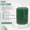 Velón Color Verde 500 grs -Luz María