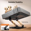 TECKNET Laptop Stand for Desk, 360 Rotating Base, Ergonomic Foldable