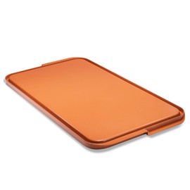 Gotham Steel Nonstick Double Grill Griddle Pan, Brown Reversible with Ti-Cerama Coating, Perfect for BBQs and More As Seen on TV-XL, X-Large