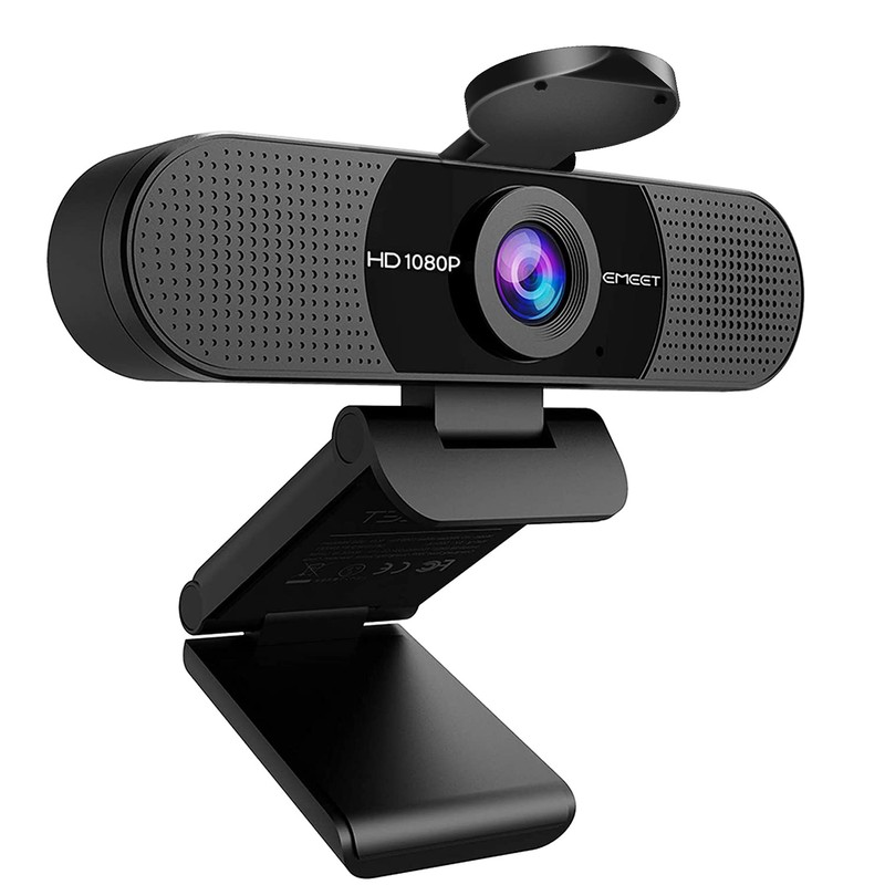 eMeet Cámara Web C960 1080P con 2 Micrófonos con Cancelación