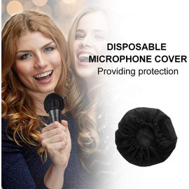 200 Pcs Disposable Microphone Cover,Non-Woven Fabric Mic Cover,for Karaoke,Press Conference,Recording Room and Any Shared Environmen