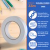 Gocableties Clear Double Sided Tape, 25mm (1”) x 33m, Strong