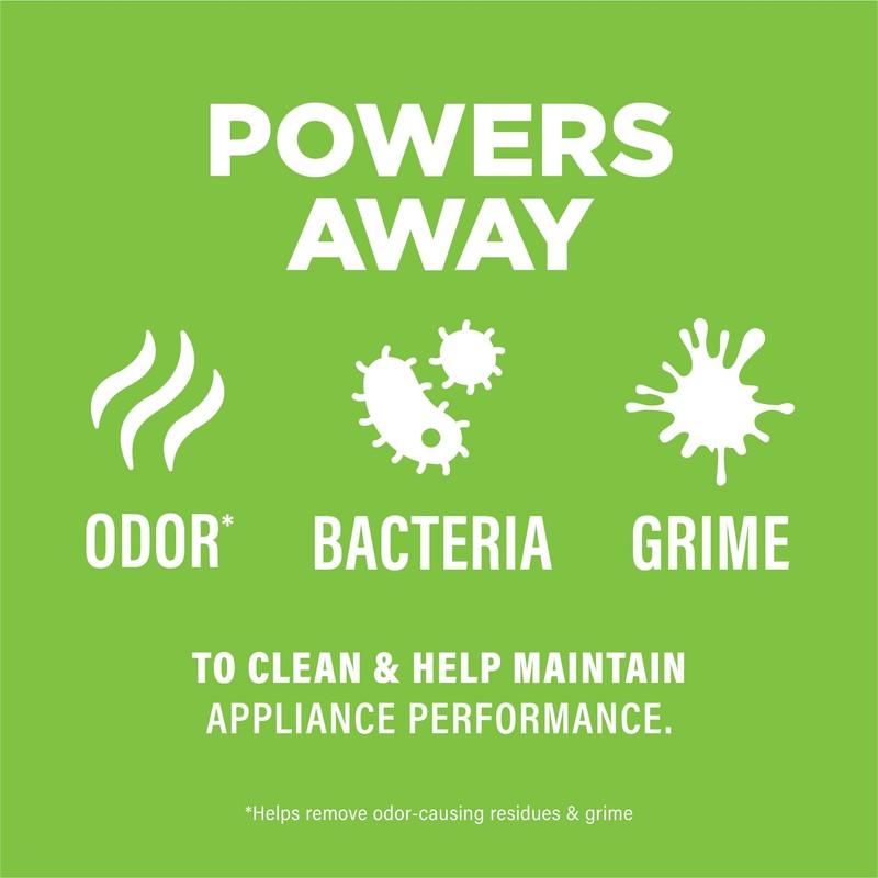 Affresh Washing Machine Cleaner, Helps Power Away Odor Causing Bacteria