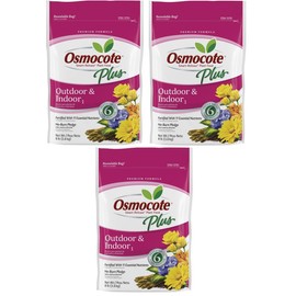 Osmocote Plus Outdoor and Indoor Smart-Release Plant Food, WWKQLF 3 Pack (8-Pound)