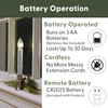 612 Vermont Ultra-Bright LED Window Candles with Timer, Remote Control,