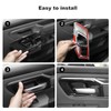 SQQP Carbon Fiber Inner Door Handle Bowl Cover Trim Frame