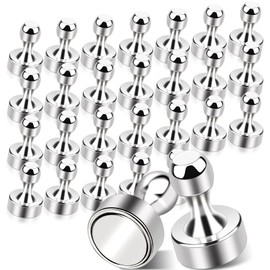 Pack of 28 Neodymium Magnets, Extra Strong, Small Magnets, Extra Strong, Magnets Strong Hold, Neodymium Magnets, Fridge Magnets, Magnets for Magnetic Board, Whiteboard Magnets for Pin Board, Pegboard