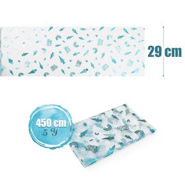 COLOFALLA 450 cm x 29 cm First Day of School Table Runner First Day of School Table Runner Boy Girl Table Decoration First Day of School Decoration (Blue)