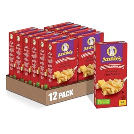 Annie’s Four Cheese Penne Macaroni and Cheese Dinner with Organic Pasta, 5.5 OZ (Pack of 12)