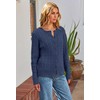 MEROKEETY Women's Cable Knit Open Front Cardigan Sweaters Fall Long