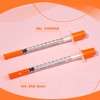20 Pack 1ml Syringes with 29Gx8mm Plastic Multiple Uses Measuring