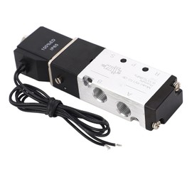 Air Solenoid Valve, Solenoid Valve 1.0Mpa Maximum 5 Way Stable IP65 Insulation 2 Position for Workshop (DC12V)