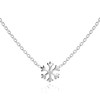 jewellerybox Sterling Silver 18 Inch Snowflake Necklace