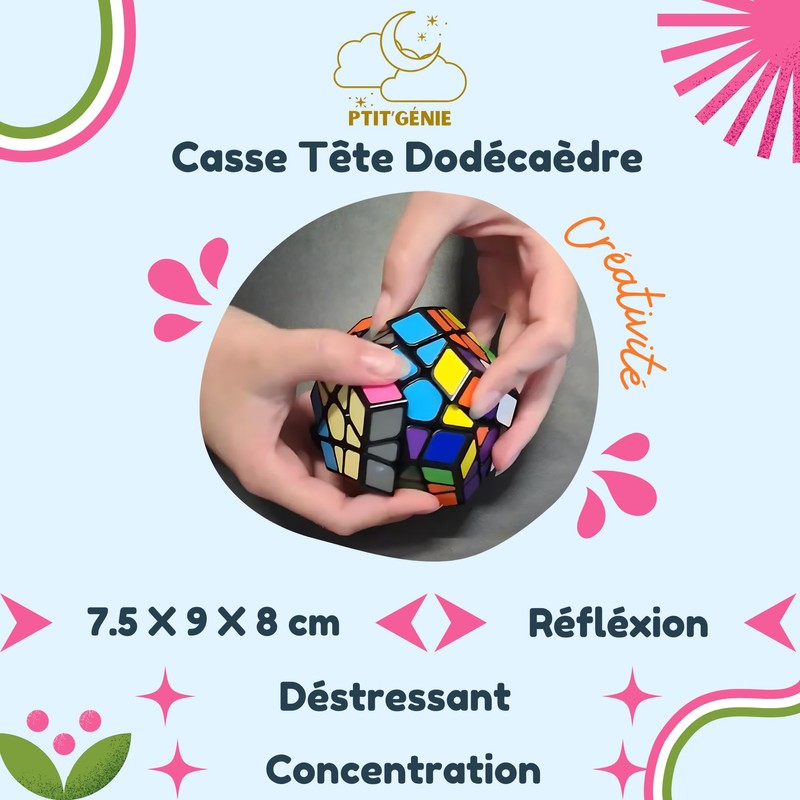 PTIT'GÉNIE - Dodecahedron - Game Speed Rubik's Cube - Manual