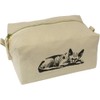 'Sphynx Cat Sleeping' Canvas Wash Bag/Makeup Case (CS00043229)
