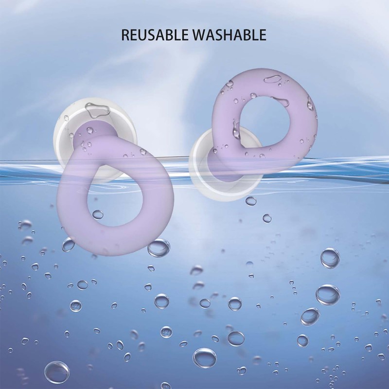 ORANDNOT 2PCS Ear Plugs, 33dB Hearing Protection Noise Canceling Sleep