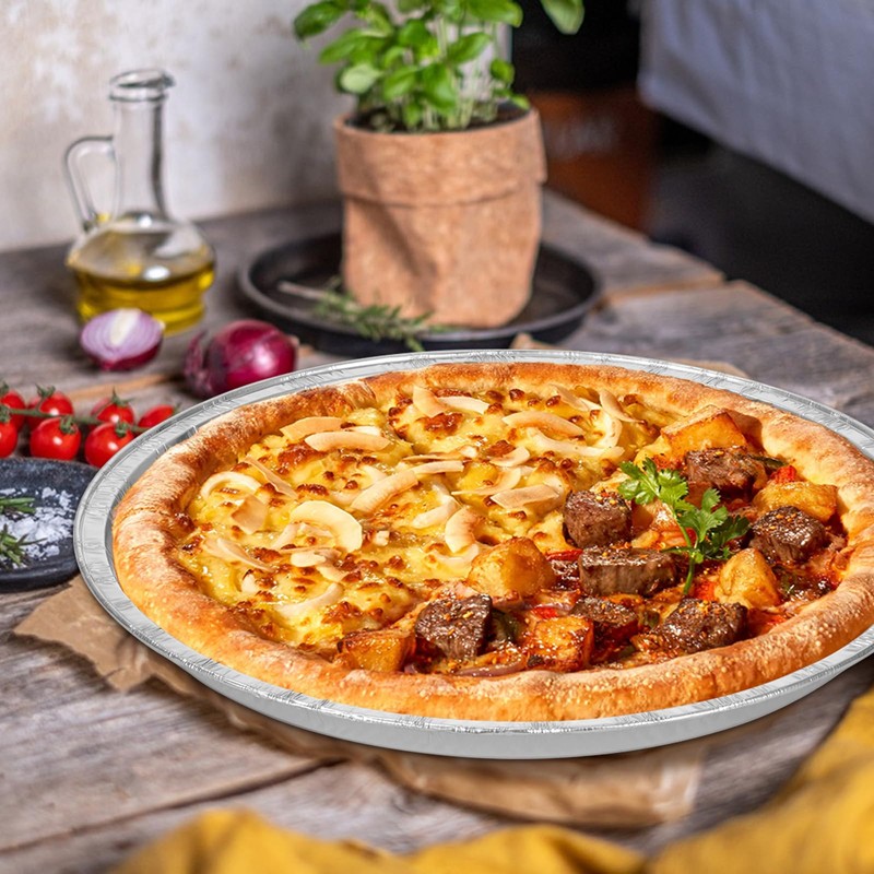 10 Pcs Disposable Pizza Pans - 12 Inch Round Pizza
