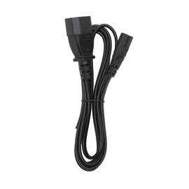 IEC320 C14 to C7 Cord Male to Female Power Adapter Cable for LCD Monitor Printer Digital Camera 6.6ft