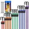 Bungee Cords Heavy Duty Outdoor: 20 Pcs Premium Rubber Bungee