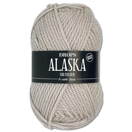 Frida's Wollhaus Drops 50 g Alaska Plain and Mix Crochet Knitting Felting Virgin Wool 30 Colours (Plain 69 | Pearl White)