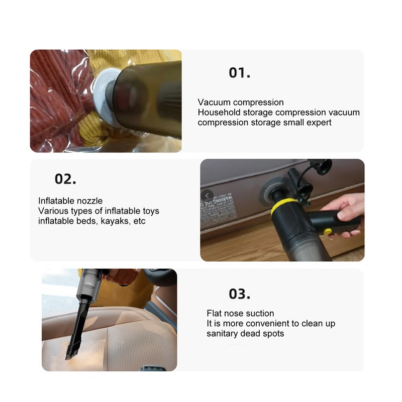 Cordless Mini Vacuum ABS 2000mAh Rechargeable Handheld Vacuum for Laptop