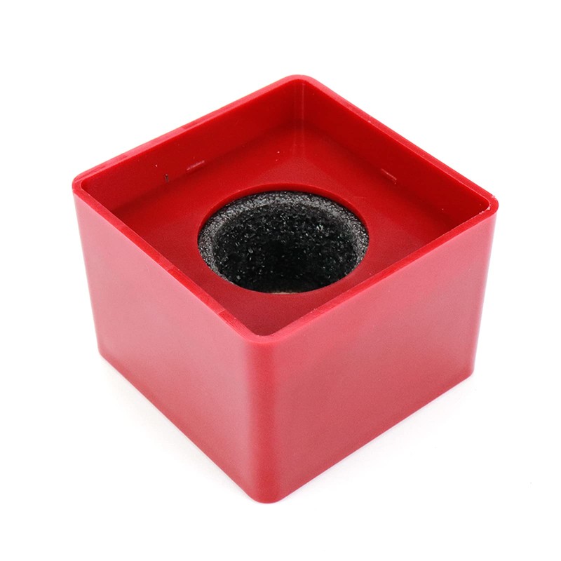 Dahszhi Cube Mic Stand 2Pcs Red Interview Logo Flag Station