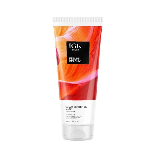 IGK Hair Color Depositing Hair Mask - Color: Feelin' Peachy