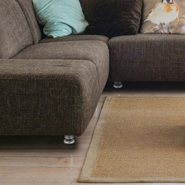 CozyCabin 4PCS Adjustable Metal Furniture Legs - Stainless Steel Cabinet Legs Round for Cabinet Sofa Table Kitchen Feet Replacement,(Height 60mm/2.5")