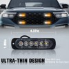 DIBMS LED Emergency Strobe Lights, 8X Amber White 6 LED