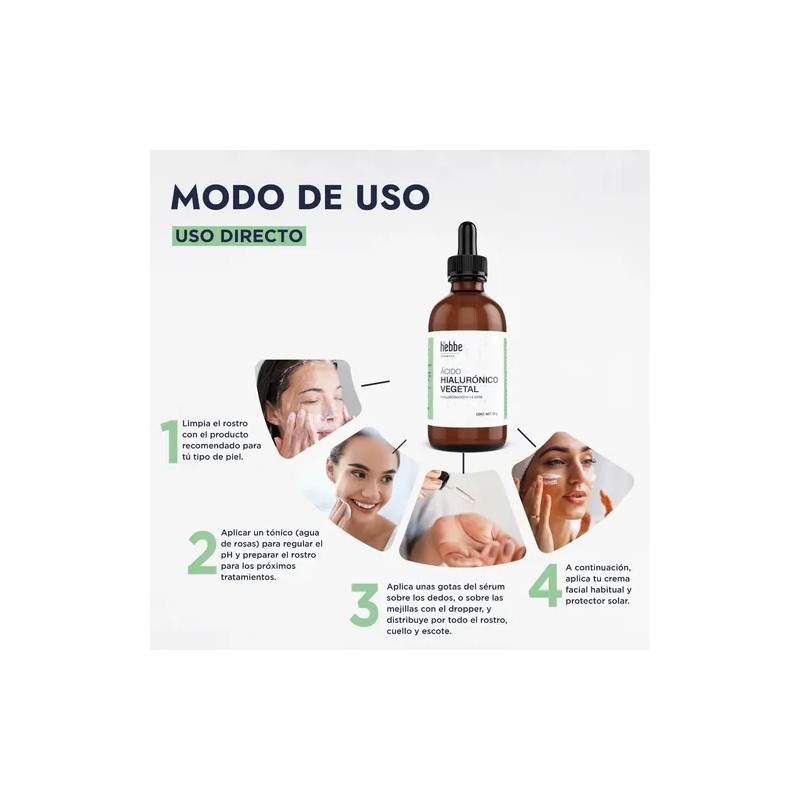 Acido Hialuronico Vegetal Líquido Puro Facial 50g