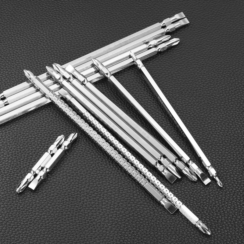 sourcing map Magnetic Double Ended Screwdriver Bit 6mm PH2/SL6 2.56"/65mm