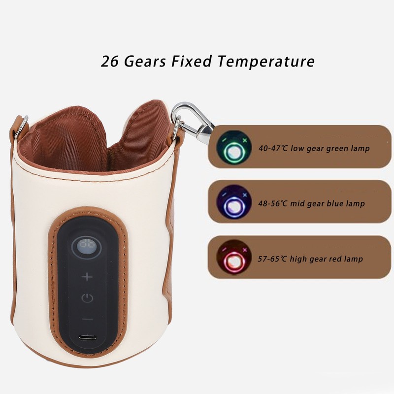 Bottle Warmer Bag 26 Levels USB Milk Bottle Heating Bag