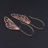 10K Gold Color Dragonfly Wing Dangle Earring 3 Tone (gold)