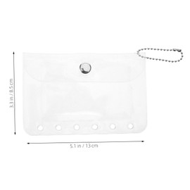 ULTECHNOVO Portable Photo Sleeve Binder Clear Card Holder Pocket Album for Cards Photos Stylish Transparent Storage for Easy Organization